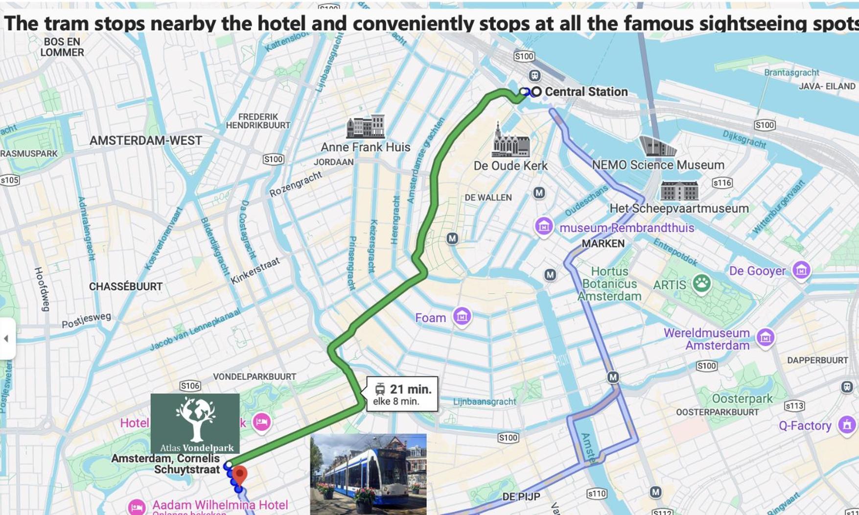 Hotel Atlas Vondelpark Amsterdam Exteriör bild